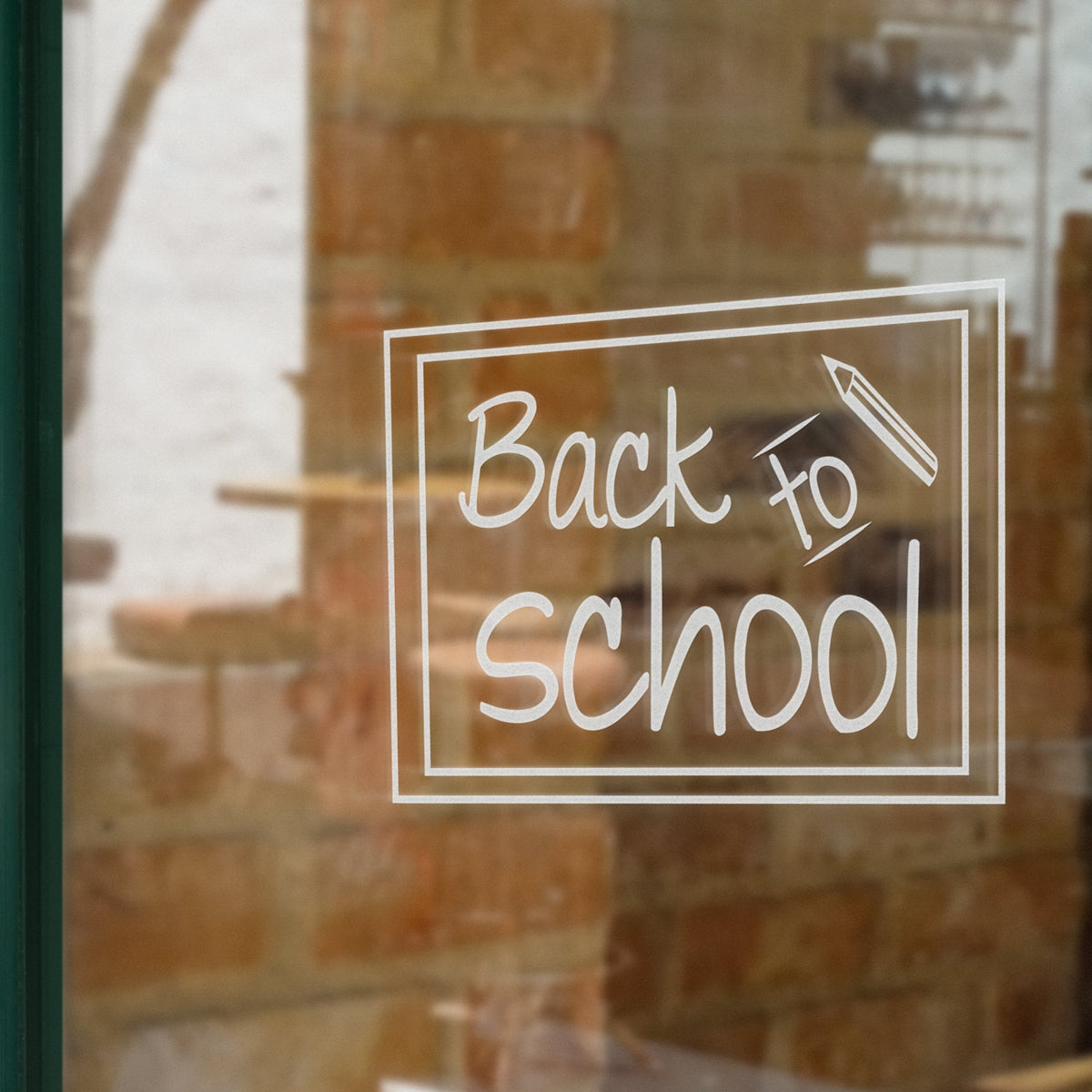 Chalkboard Days Back To School Retail Window Vinyl