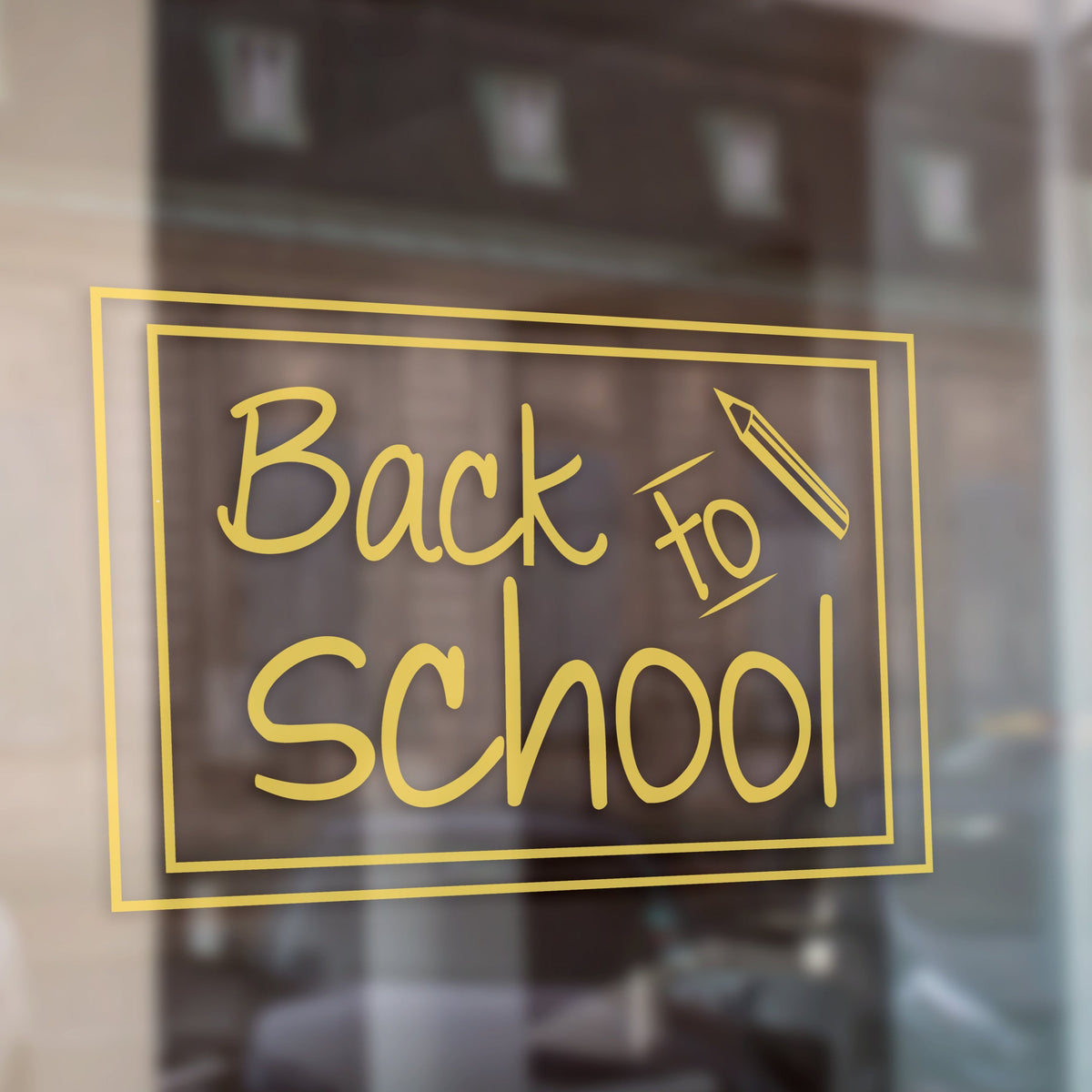 Chalkboard Days Back To School Retail Window Vinyl