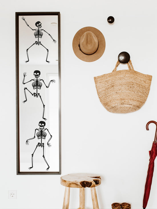 Joanie & Jeanie - Dancing Skeleton Wall Stickers