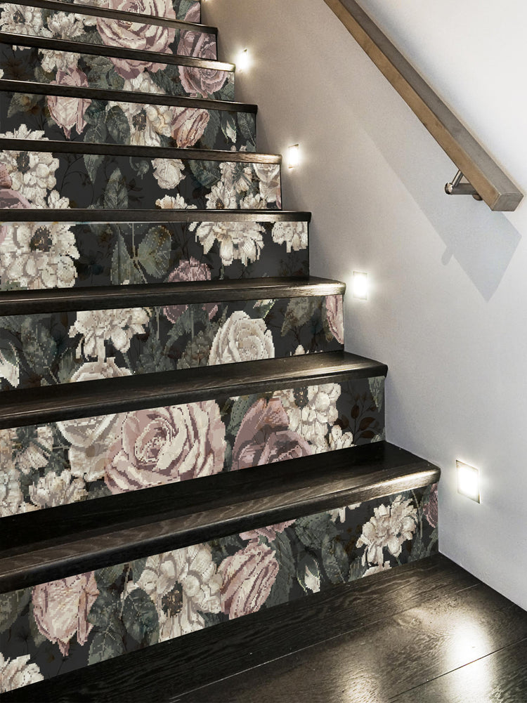 Joanie & Jeanie - Florence Floral Stair Raisers Stickers