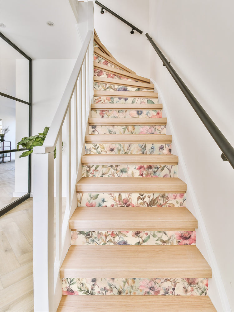 Joanie & Jeanie - Josie Floral Stair Raisers Stickers