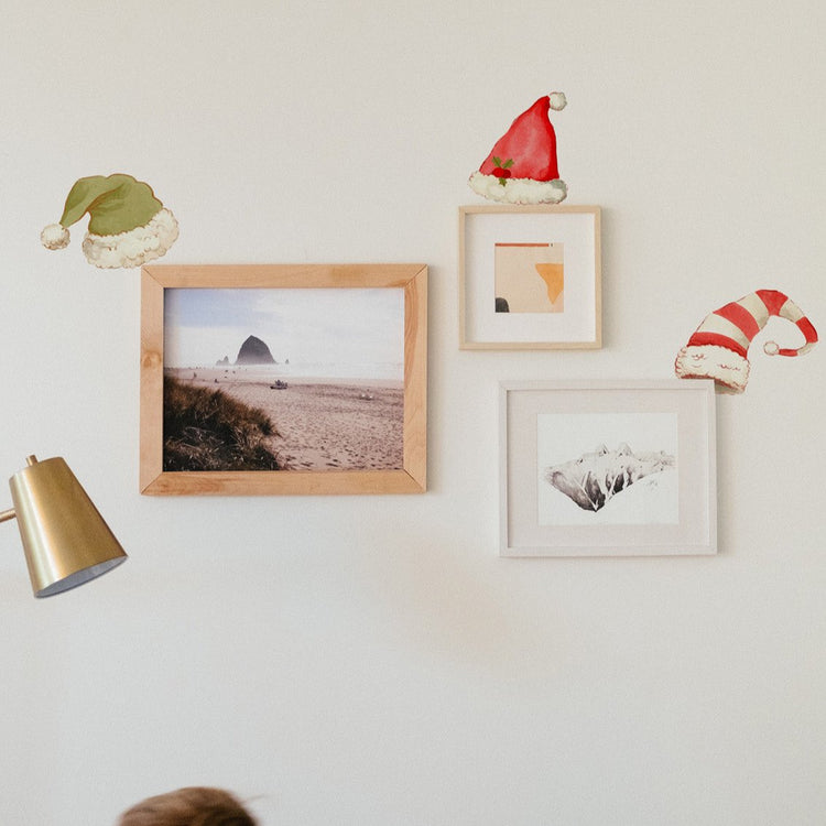 Joanie & Jeanie - Set of 4 Santa Hat Wall Stickers