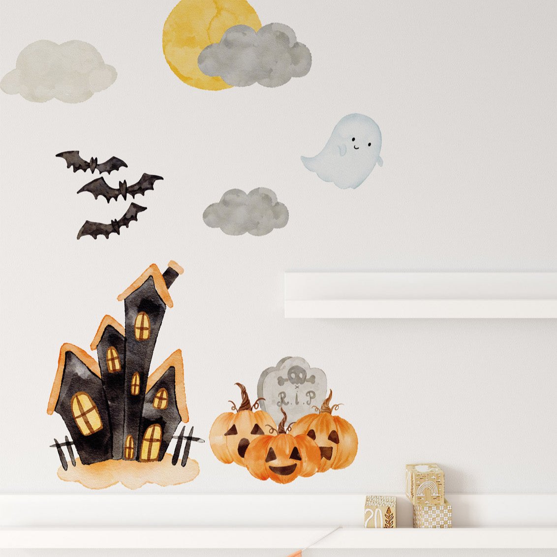 Joanie-&-Jeanie-Spooky-House-&-Friends-Wall-Sticker