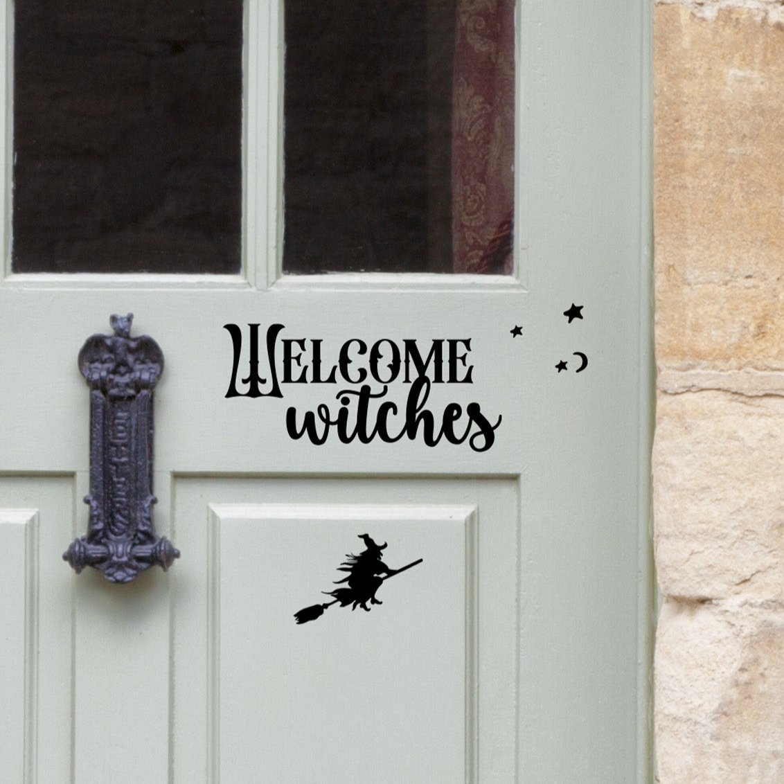Joanie-&Jeanie-Welcome-Witches-Mirror-&-Door-Stickers