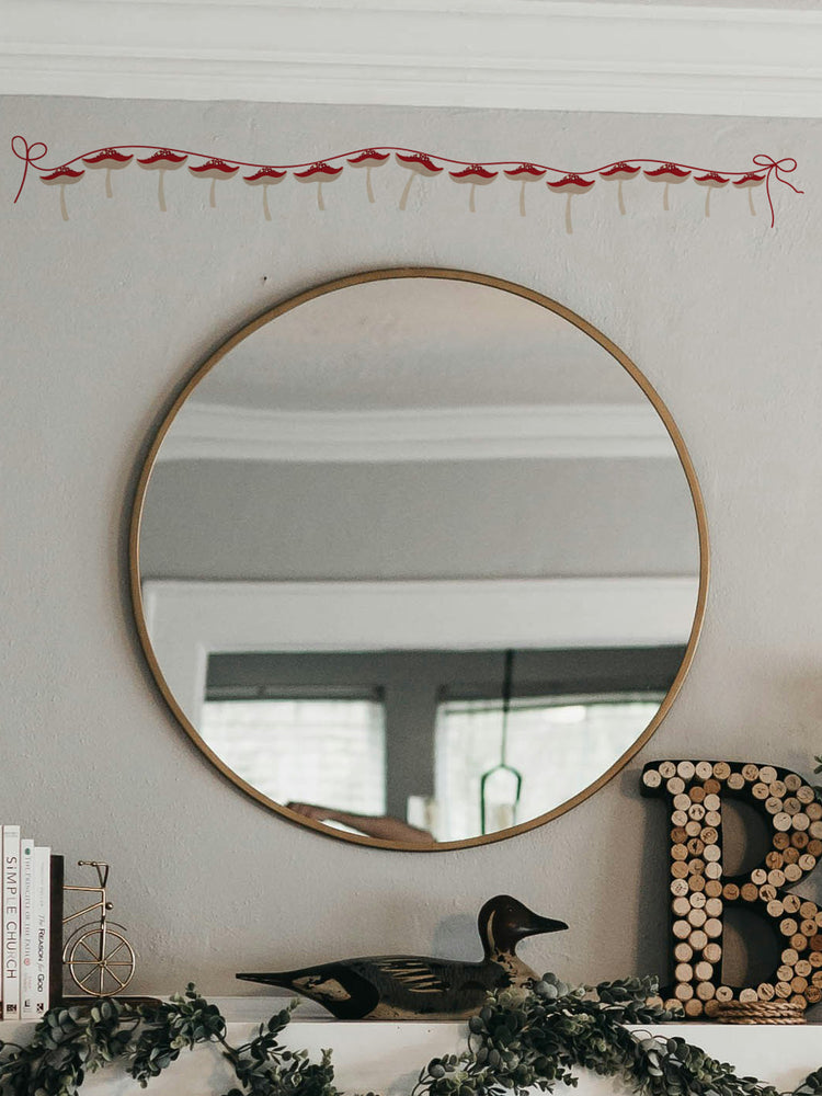 Mushroom Bunting Wall Sticker