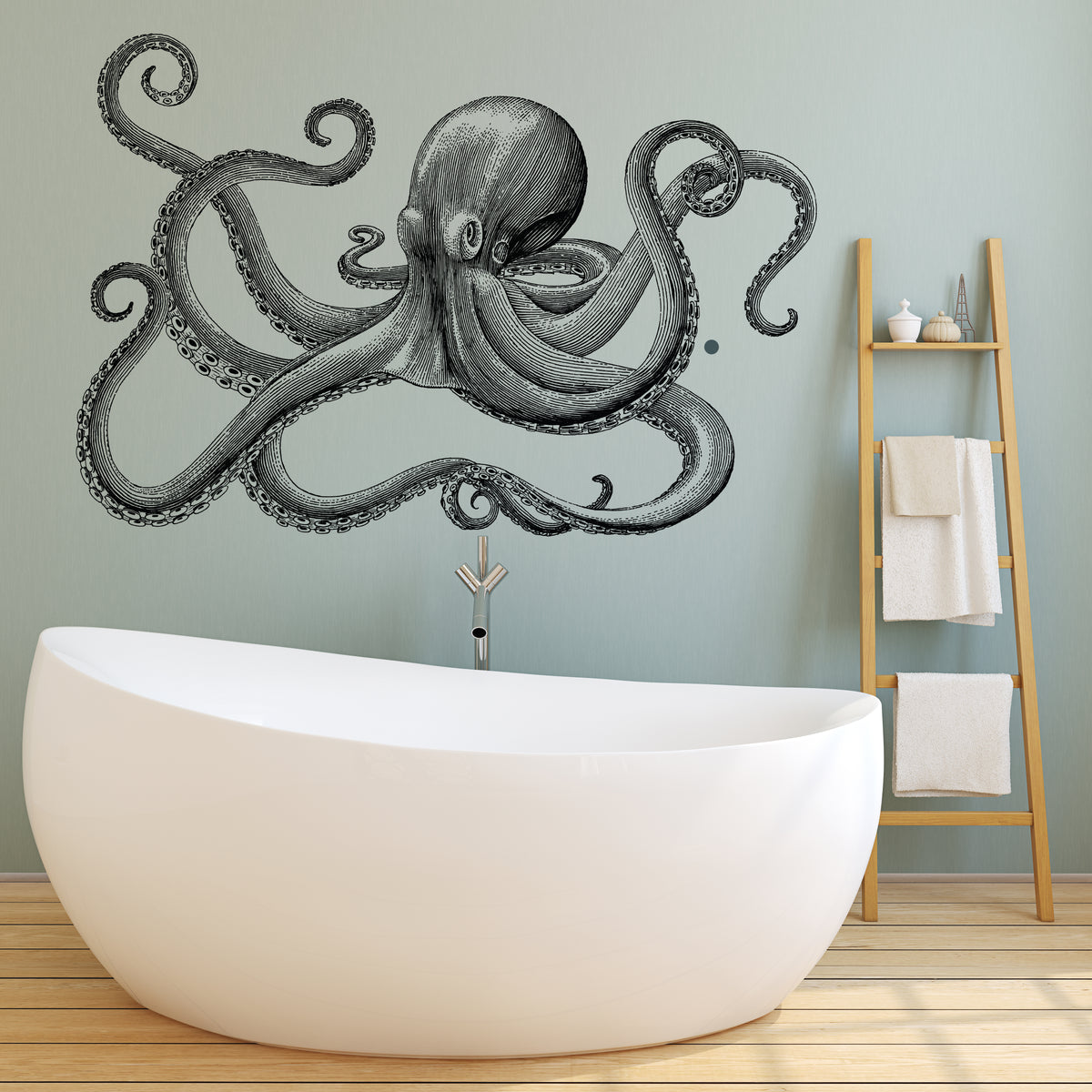Octopus Wall Sticker - Small