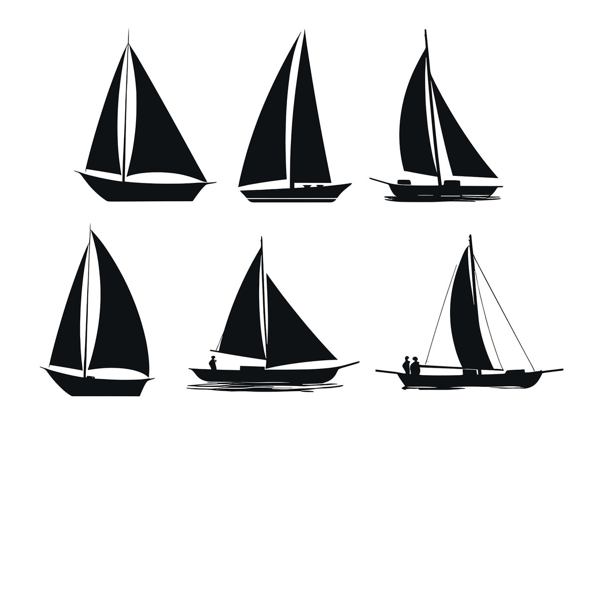 Sailing Boat Wall Sticker Sample