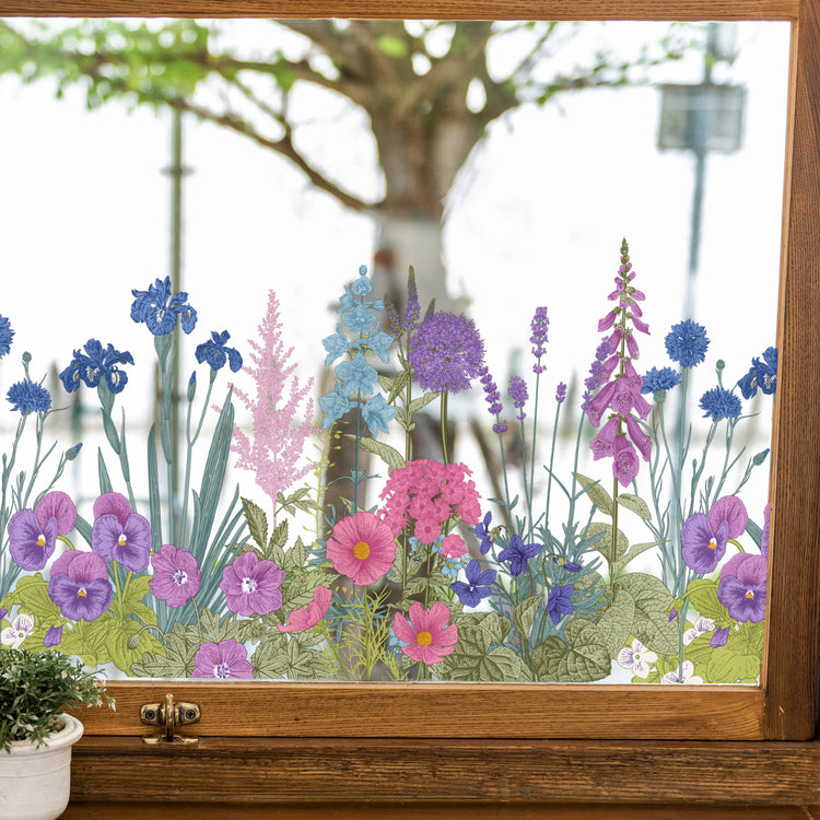 Secret Garden Window Flowers Vinyls