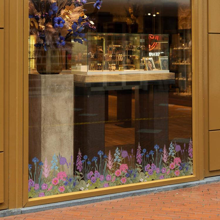 Garden Window Flowers Vinyls Shop Retail