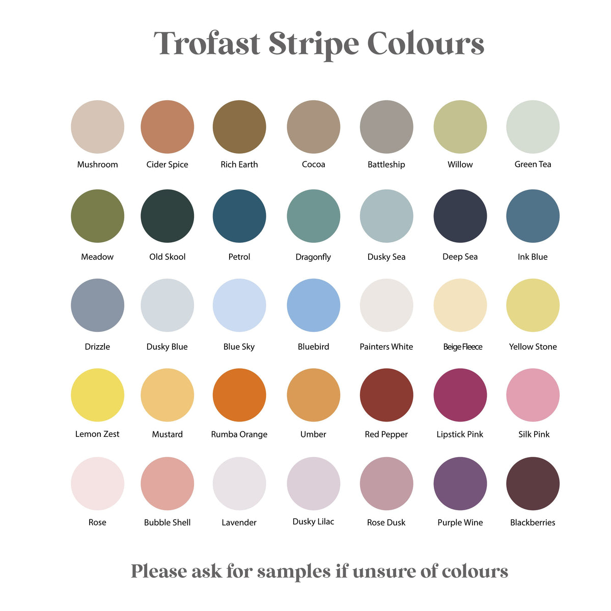A color chart titled &
