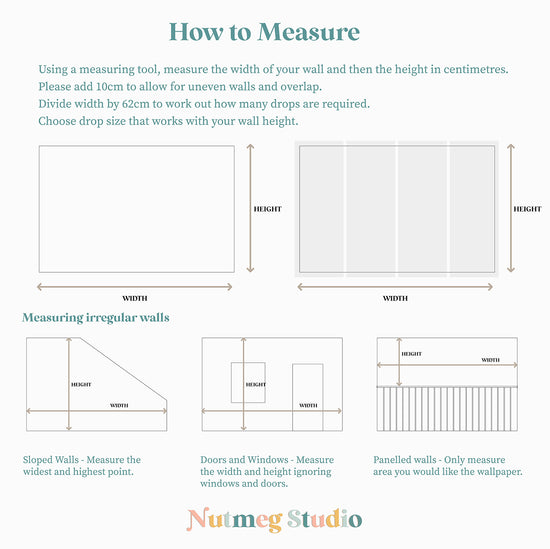 Boho Moons and Stars Nursery Self-Adhesive Wallpaper