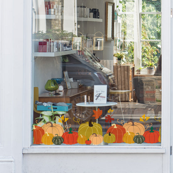 Pumpkin Border Autumn Retail Vinyl Set