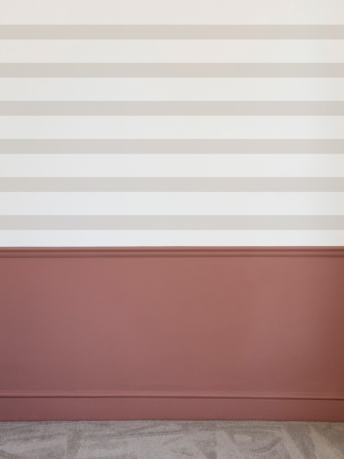 Set of 8 Wide Stripes Wall Stickers