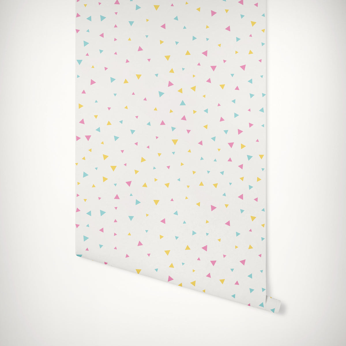 Multi Coloured Triangles Self-Adhesive Wallpaper