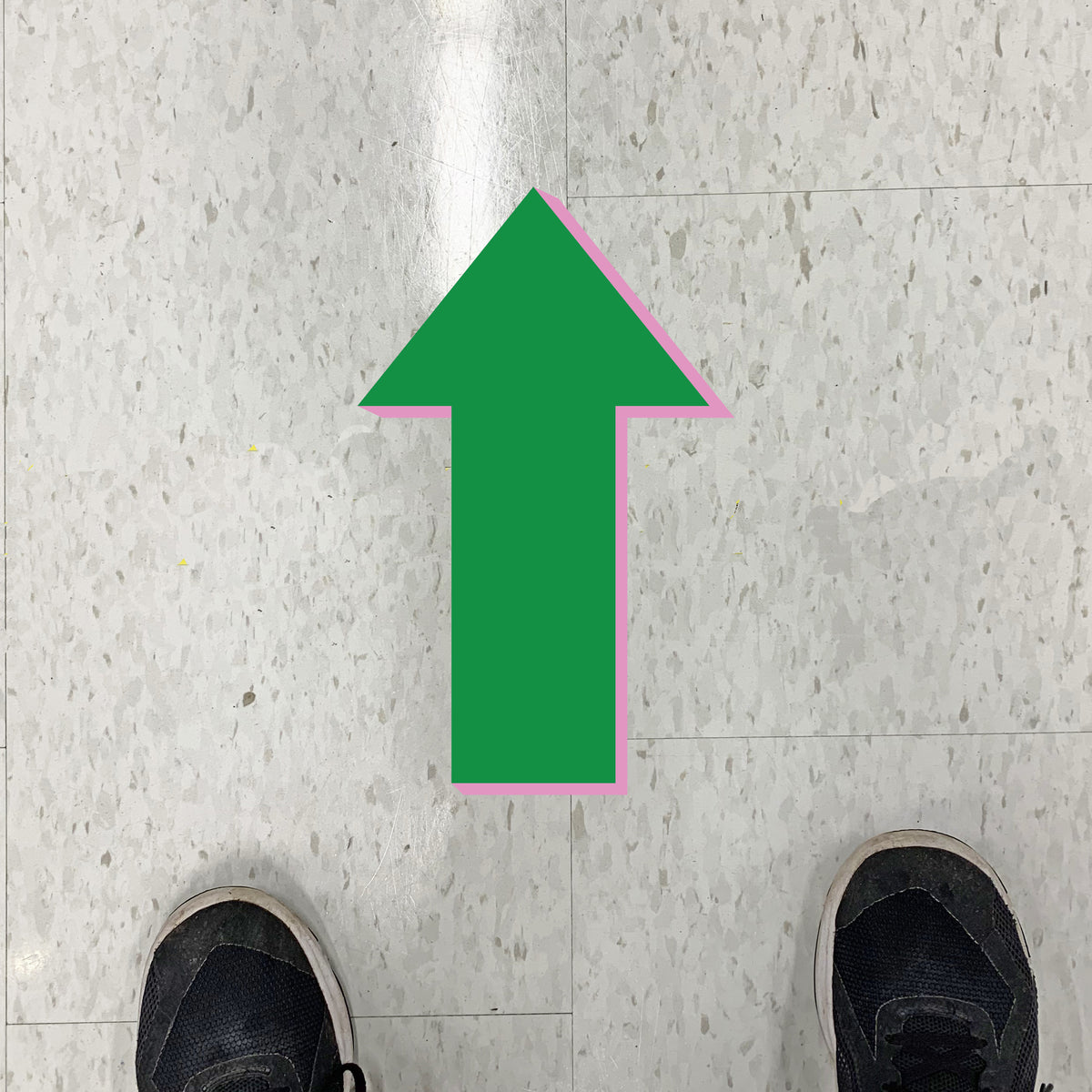 Hello Again Arrow Floor Graphics