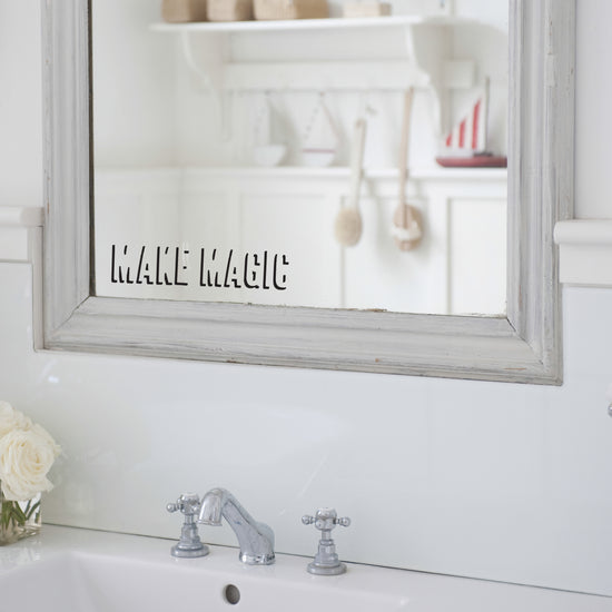 Make Magic Mirror Sticker Decal Quote