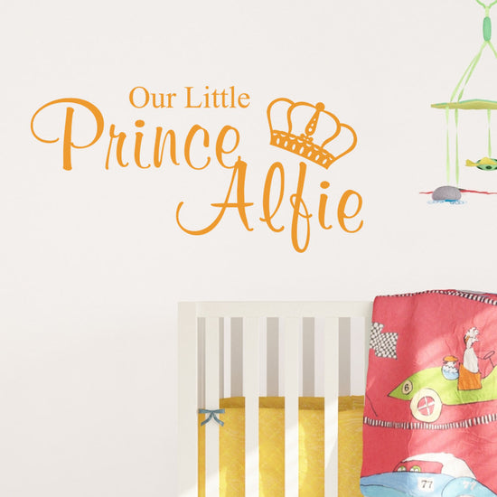 Personalised-our-little-prince-wall-sticker