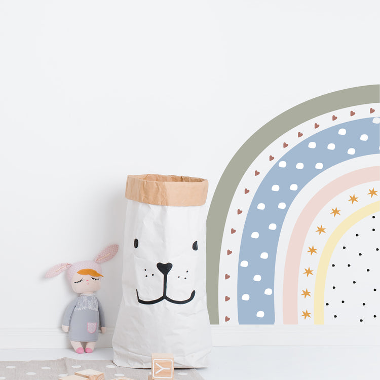 Pastel Half Rainbow Wall Sticker