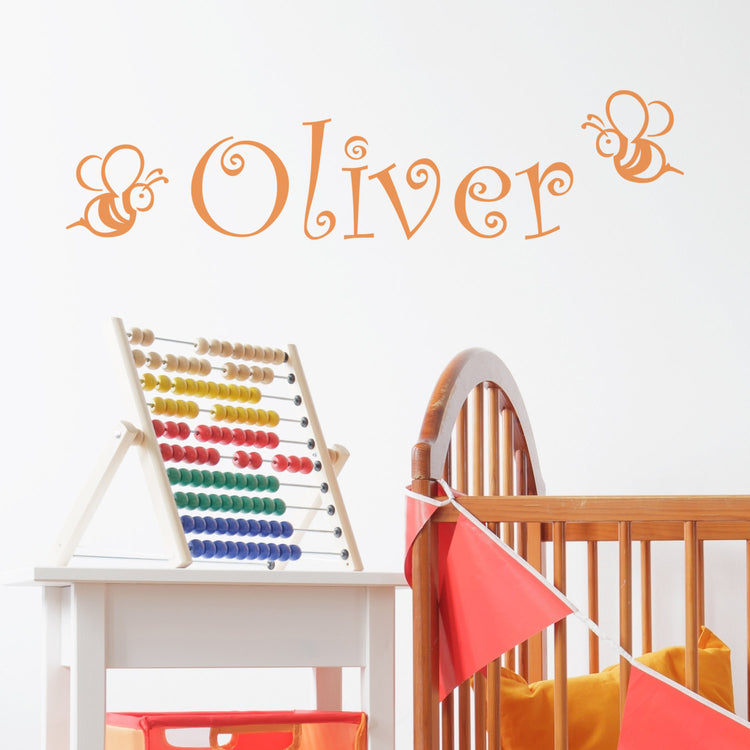 personalised-bee-wall-sticker