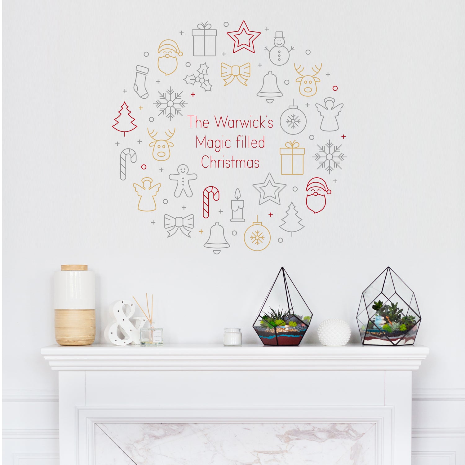 Personalised-Christmas-Wreath-Wall-Sticker