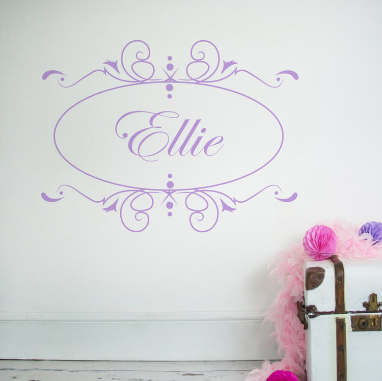 Personalised-Ornate-Wall-Sticker
