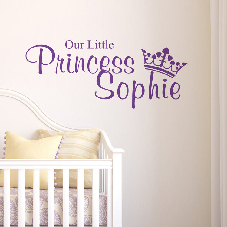 Personalised-Our-Little-Princess-Wall-Sticker