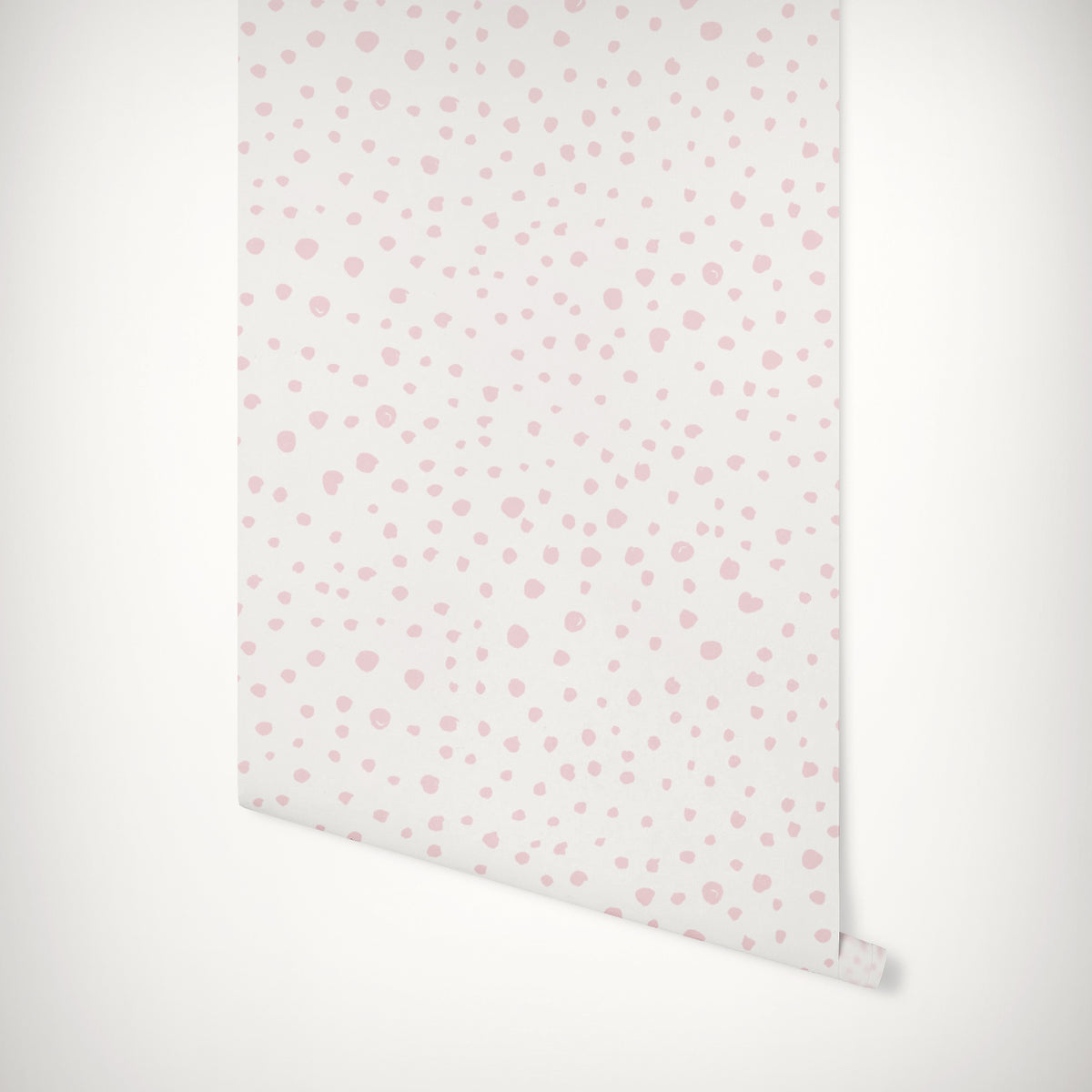 Pink Dalmatian Dots Self-Adhesive Wallpaper