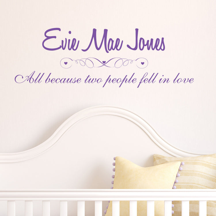 Baby-Name-All-because-two-people-fell-in-Love-Wall-Sticker