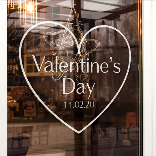 Valentine Day Heart Retail Vinyl