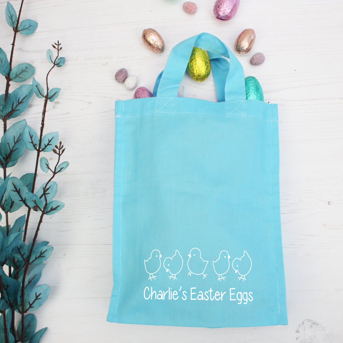Personalised Mini Easter Chick Tote Bag