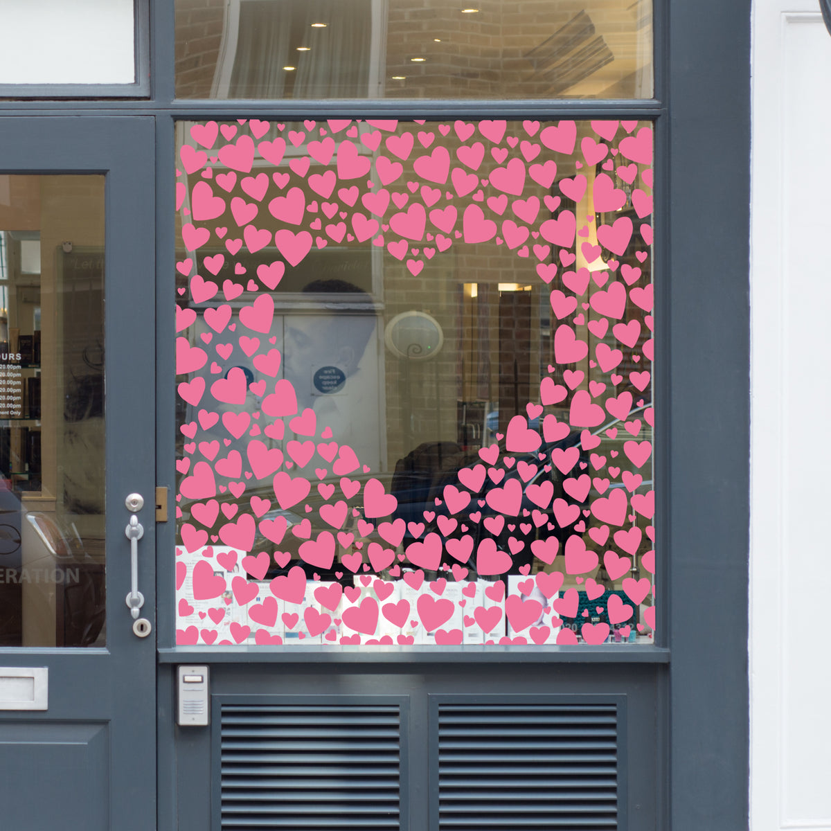 Heart Border Valentine Window Sticker Vinyl