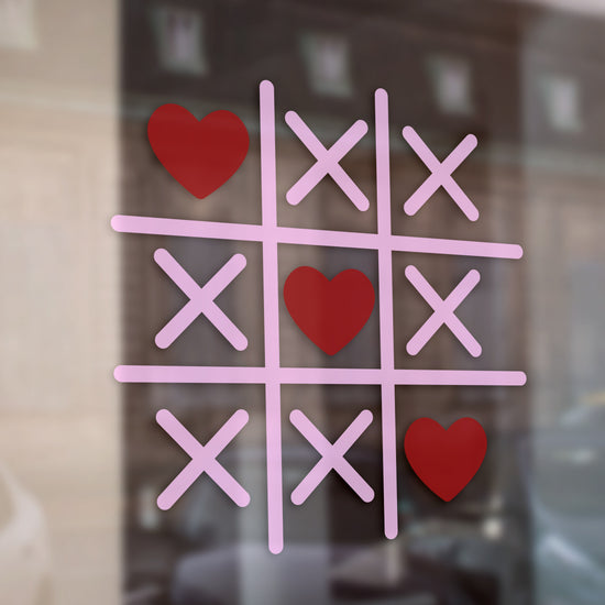 Hearts and Crosses Valentine Retail Vinyl