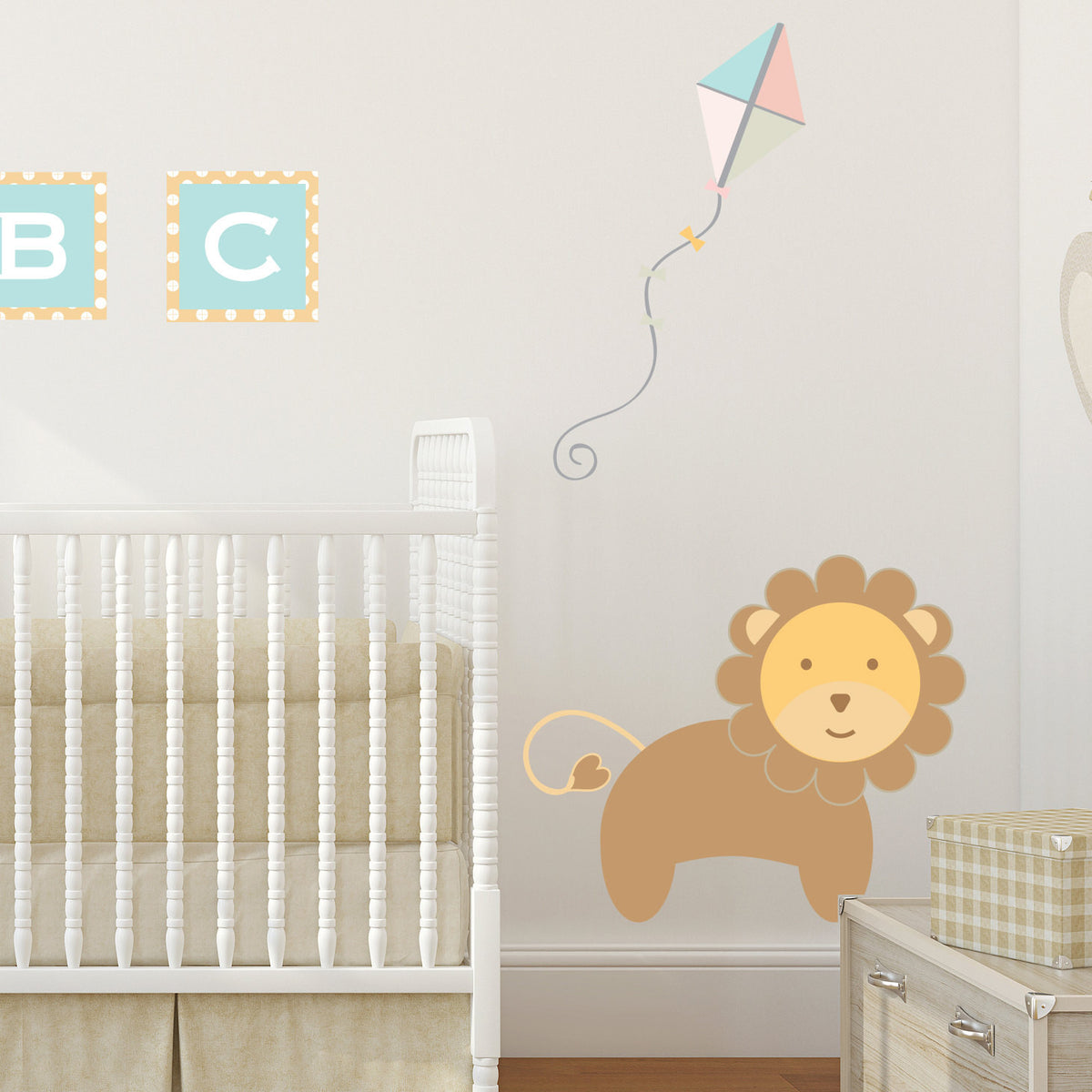 Wall Sticker Jungle Train Lion