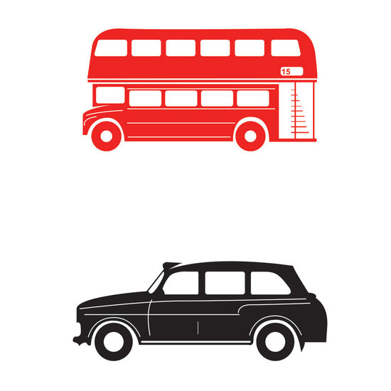 London Bus or Taxi Wall Stickers
