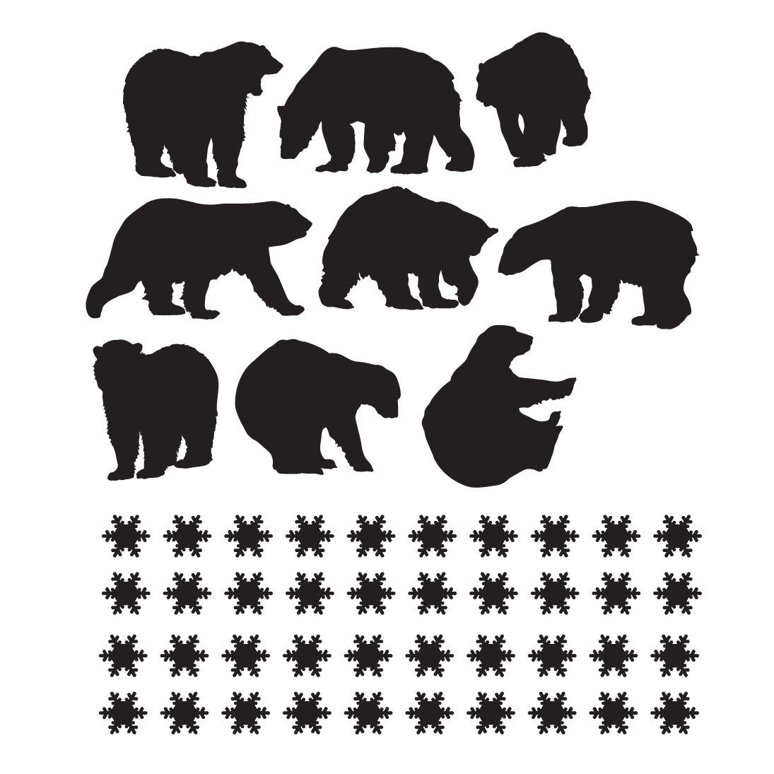 Polar Bears Window and Wall Stickers