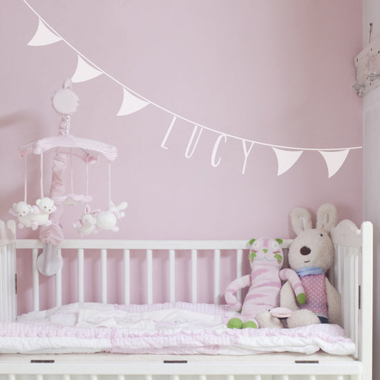 Bunting Wall Sticker Personalised