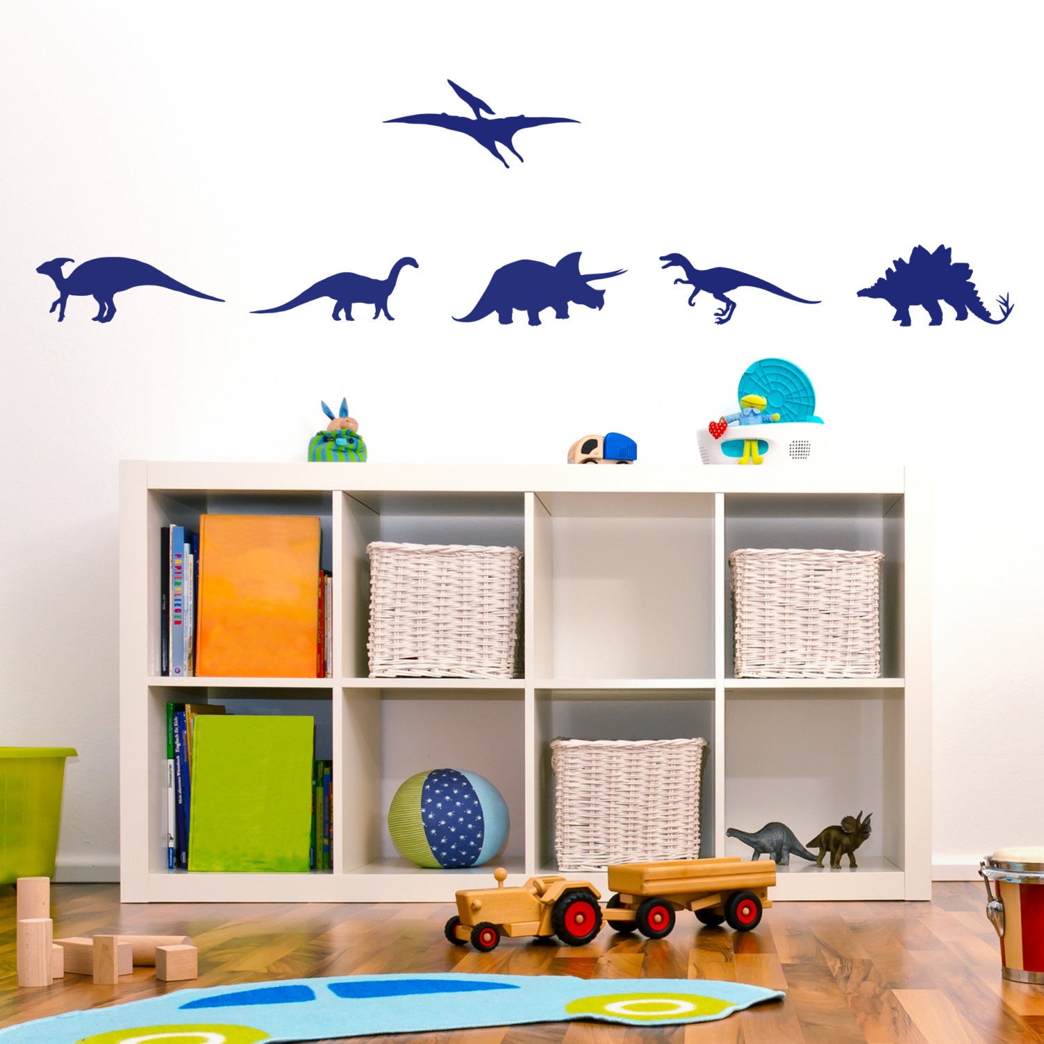 Dinosaur Kids Bedroom Wall Stickers in Variety of Colours – Nutmeg