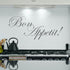 bon appetit wall stickers in grey