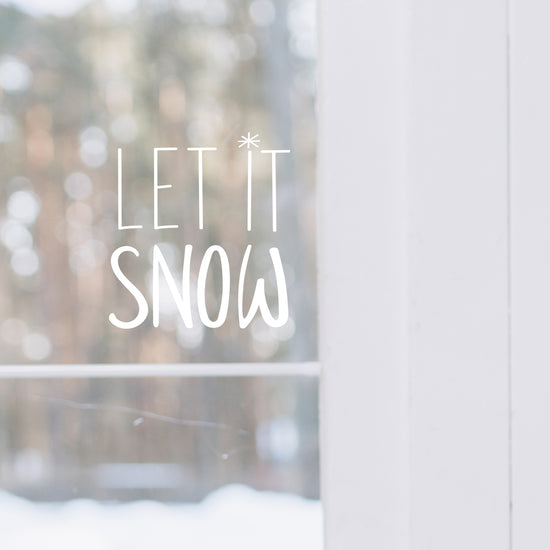 Let it Snow Wall or Window Sticker