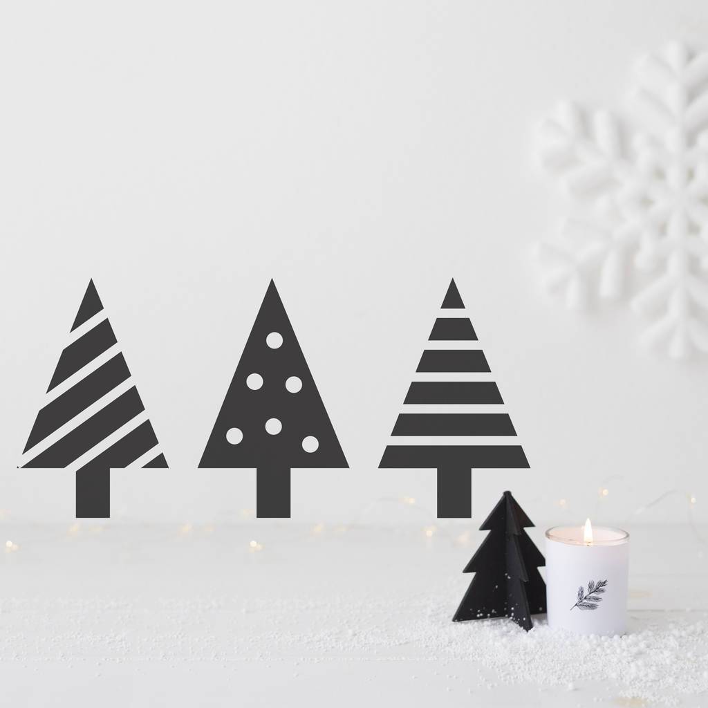 Christmas Tree Wall Stickers against a white wall