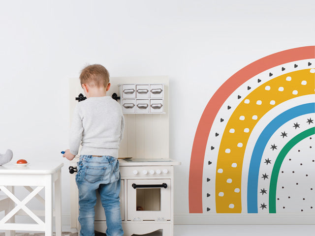 half rainbow wall sticker