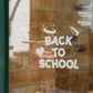 Cosmic Back To School Retail Window Vinyl