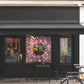 Spring Floral Border Retail Window Vinyl