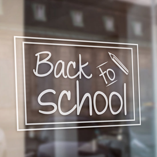 Chalkboard Days  Back To School Retail Window Vinyl