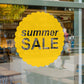 Scallop Circle Summer Sale Retail Shop Window Sticker Vinyl