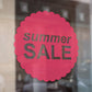 Scallop Circle Summer Sale Retail Shop Window Sticker Vinyl