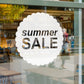 Scallop Circle Summer Sale Retail Shop Window Sticker Vinyl