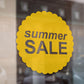 Scallop Circle Summer Sale Retail Shop Window Sticker Vinyl