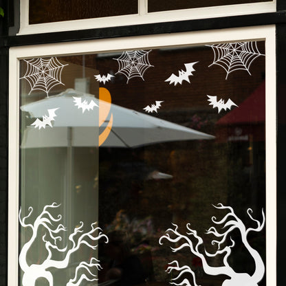 Set of 3 Spiderwebs and Bats Retail Vinyl