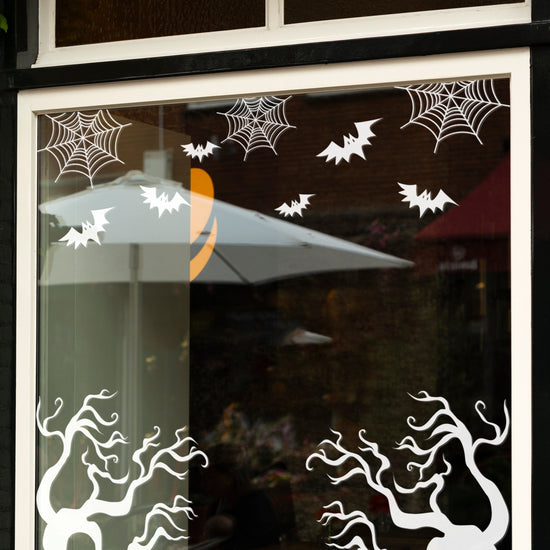 Set of 3 Spiderwebs and Bats Retail Vinyl